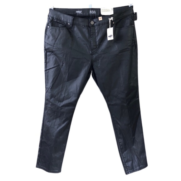 A.N.A A New Approach Plus Black Dark Rinse Denim High Rise Skinny Jeans 20W - Picture 1 of 5